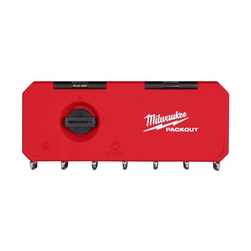Milwaukee Elektrowerkzeuge PACKOUT Hakenreihe Metall kurz 7 Haken Produktbild Milwaukee Elektrowerkzeuge PACKOUT Hakenreihe Metall kurz 7 Haken