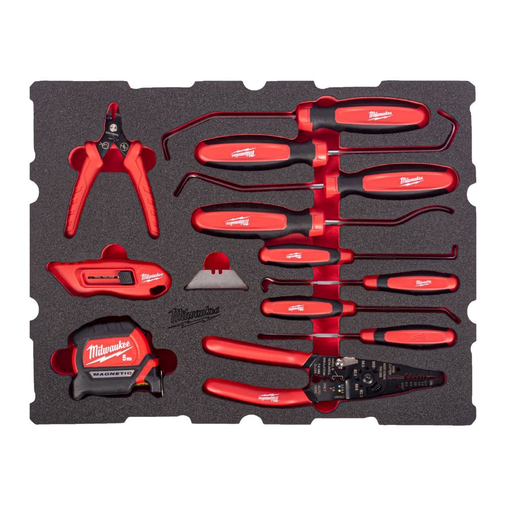 Produktbild Milwaukee Haken und Anreißwerkzeuge Einlage 17-teilige Einlage für PACKOUT Koffer