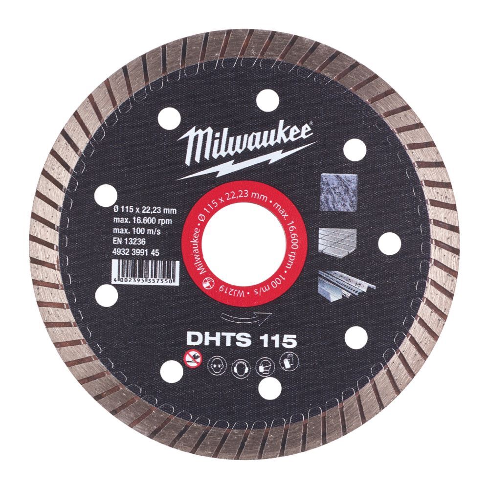 Milwaukee Diamanttrennscheibe DHTS 115 mm extra dünn Produktbild Milwaukee Diamanttrennscheibe DHTS 115 mm extra dünn