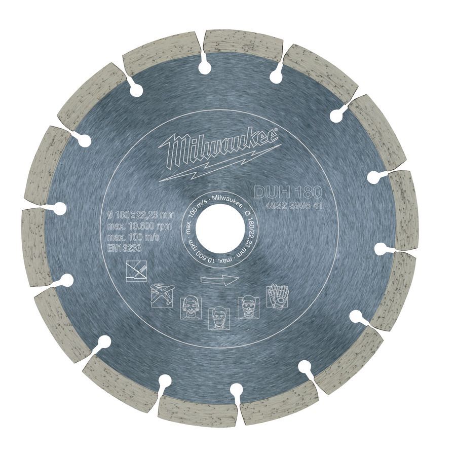 Milwaukee für harte Materialien Diamanttrennscheibe DUH 180mm Produktbild Milwaukee für harte Materialien Diamanttrennscheibe DUH 180mm