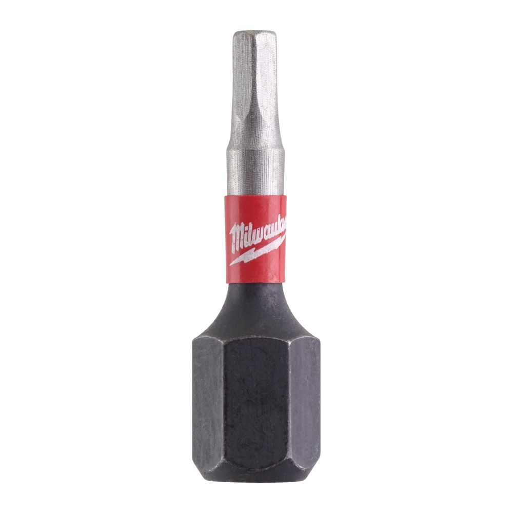 Milwaukee Schrauberbit Shockwave Hex 2,5 25 mm Produktbild Milwaukee Schrauberbit Shockwave Hex 2,5 25 mm