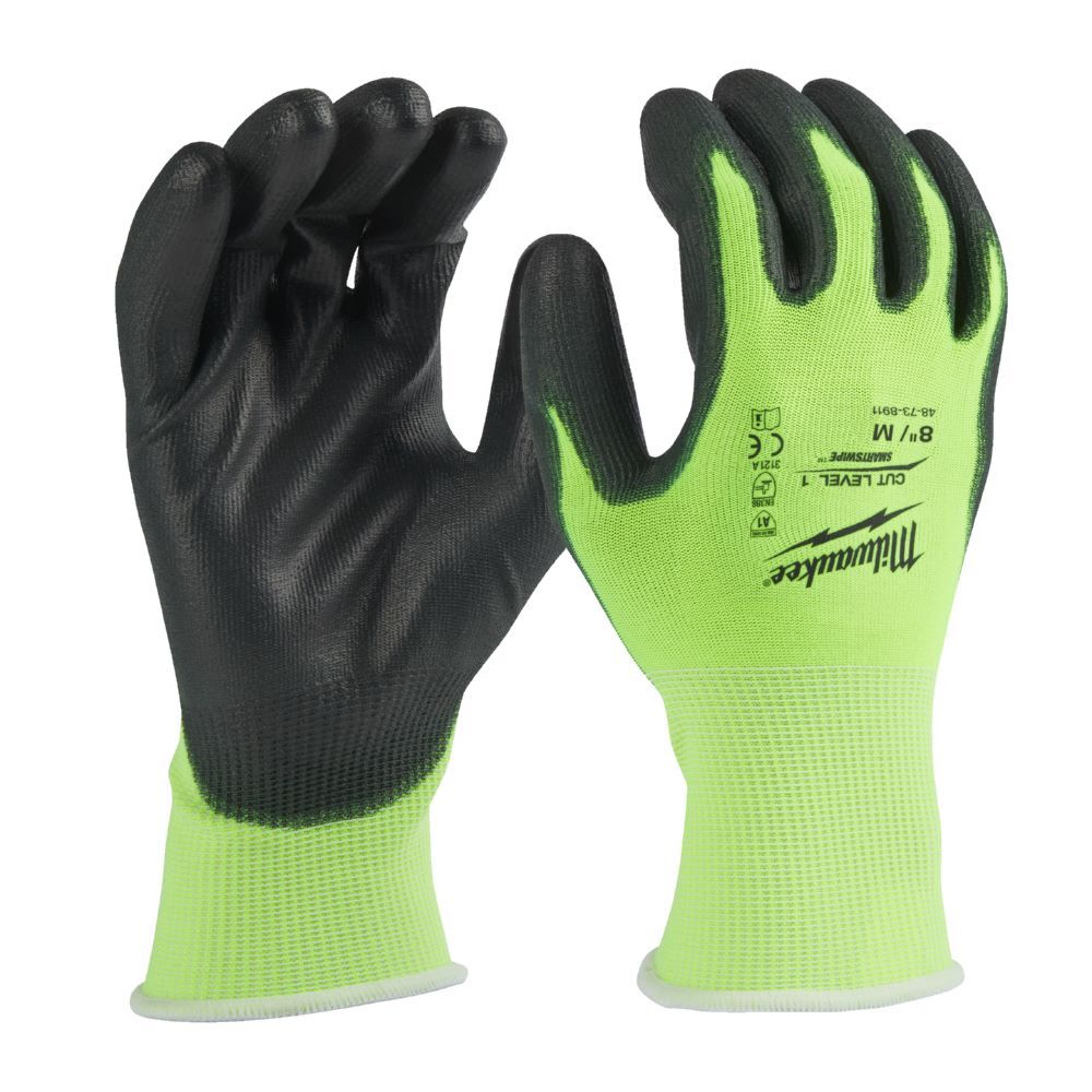 Milwaukee Hi-Vis Schnittschutzhandschuhe Grösse 8/M Klasse 1/A Produktbild Milwaukee Hi-Vis Schnittschutzhandschuhe Grösse 8/M Klasse 1/A