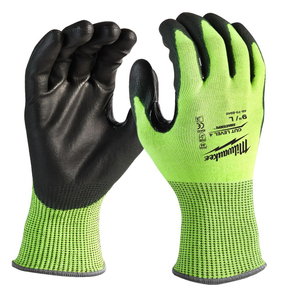 Milwaukee Hi-Vis Schnittschutzhandschuhe Grösse 9/L Klasse 4/D Produktbild Milwaukee Hi-Vis Schnittschutzhandschuhe Grösse 9/L Klasse 4/D