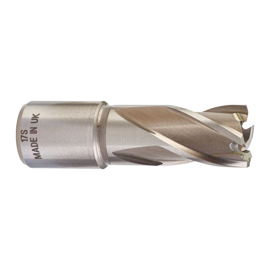 Milwaukee HSS Kernlochbohrer kurz 17x30mm Produktbild Milwaukee HSS Kernlochbohrer kurz 17x30mm