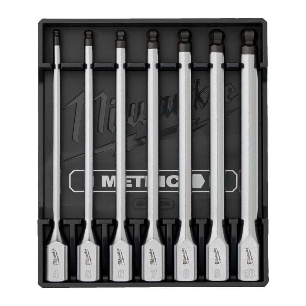 Produktbild Milwaukee Innensechskant Bit-Steckschlüsseleinsatz metrisch 3/8 Zoll lang Set 7-teilig