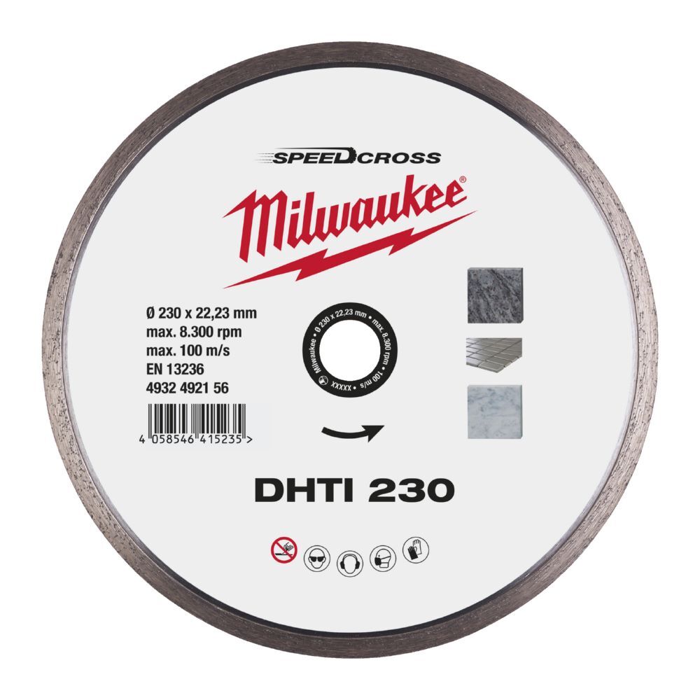 Milwaukee Elektrowerkzeuge Speedcross Diamanttrennscheibe 230 x 22,23 mm  Produktbild Milwaukee Elektrowerkzeuge Speedcross Diamanttrennscheibe 230 x 22,23 mm