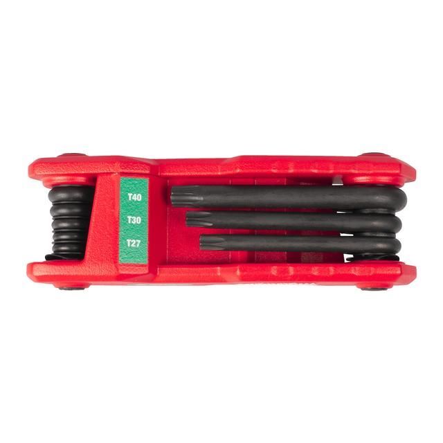 Produktbild Milwaukee Klappschlüssel-Set TX TX9, TX10, TX15, TX20, TX25, TX27, TX30, TX40