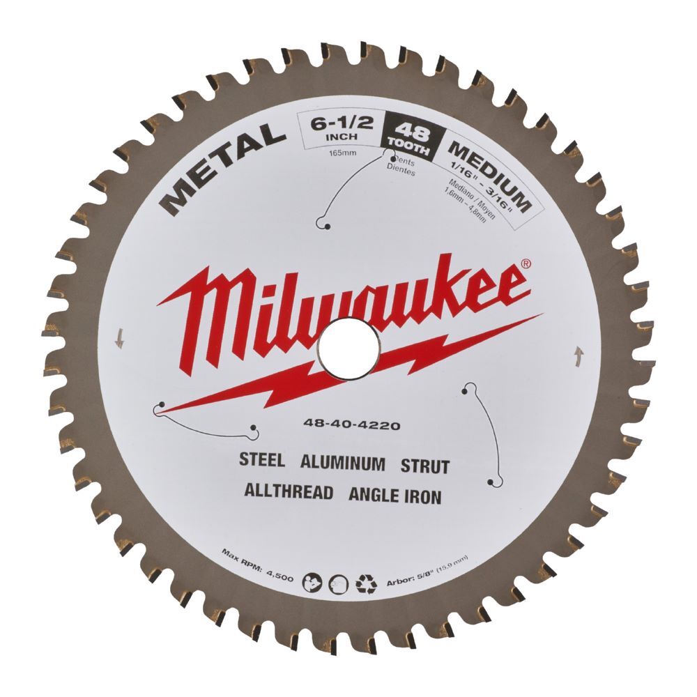 Milwaukee Kreissägeblatt Z48 Durchmesser 165 und 15,87 mm Produktbild Milwaukee Kreissägeblatt Z48 Durchmesser 165 und 15,87 mm