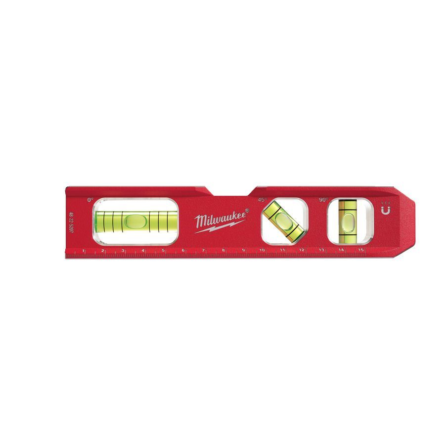Milwaukee magnetisch Wasserwaage Torpedo kompakt 45° 17cm lang Produktbild Milwaukee magnetisch Wasserwaage Torpedo kompakt 45° 17cm lang