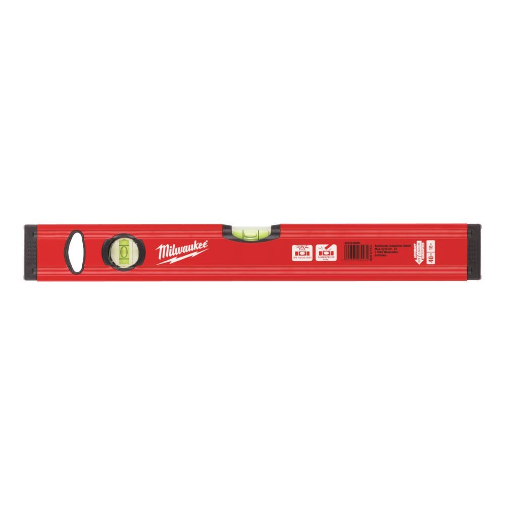 Milwaukee Wasserwaage Slim 40 cm lang Produktbild Milwaukee Wasserwaage Slim 40 cm lang