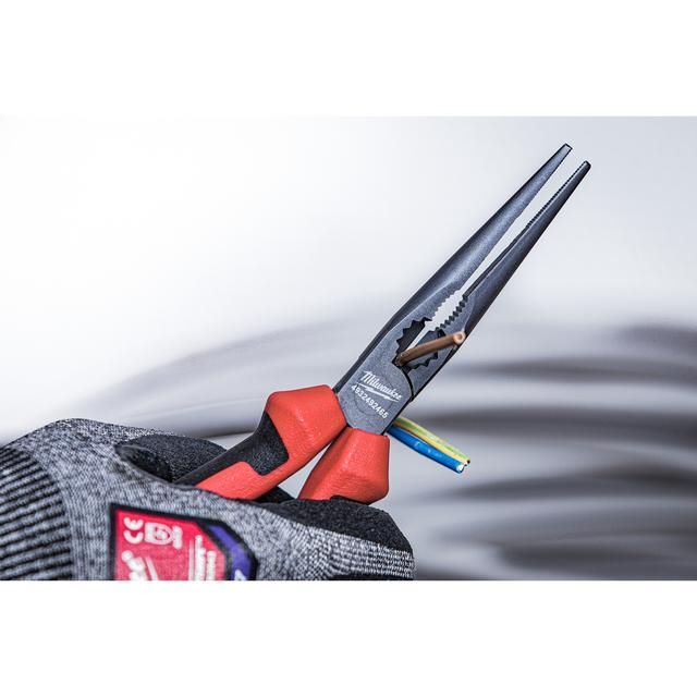 Produktbild Langbeck-Rundzange 205 mm, 45° gekröpft bild 4