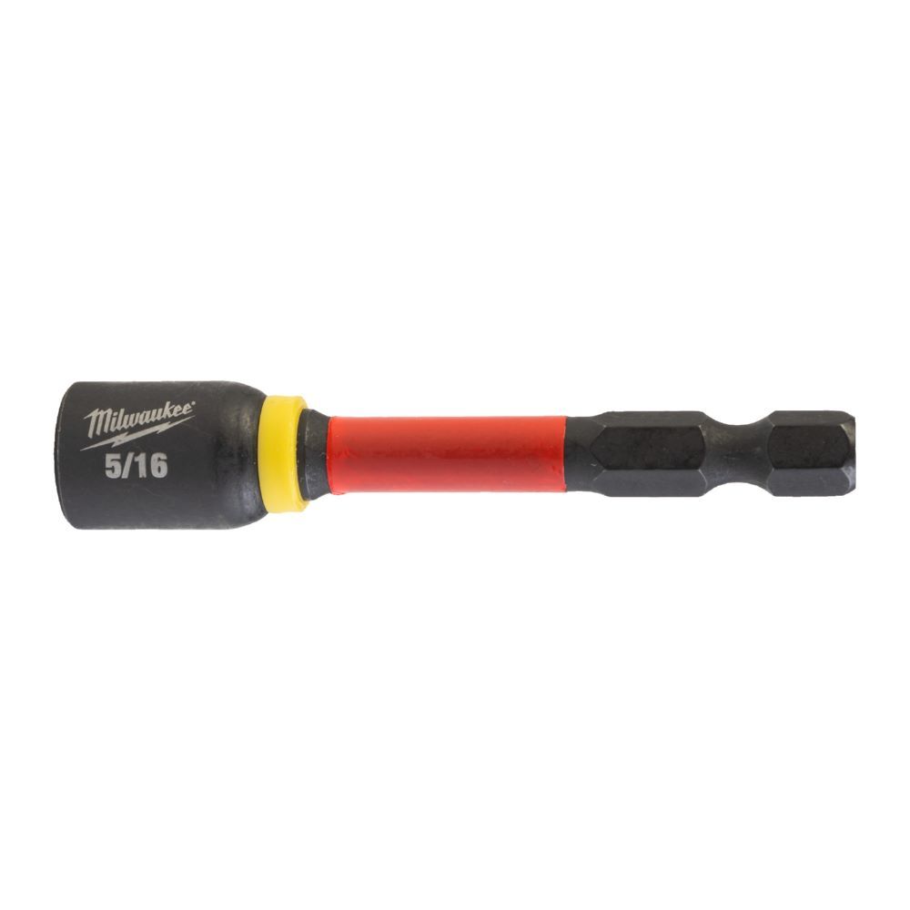 Milwaukee Elektrowerkzeuge SHOCKWAVE Steckschlüssel 1/4 Zoll Sechskant 5/16 Zoll x 65 mm magnetisch