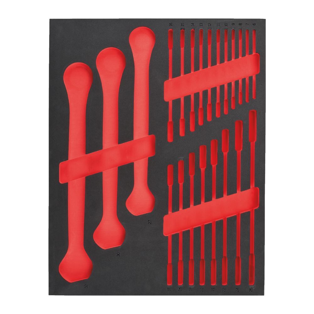 Milwaukee Elektrowerkzeuge Ersatz Einlage 3/3 für Ratschen Ringmaulschlüssel für Werkstattwagen 78 c Produktbild Milwaukee Elektrowerkzeuge Ersatz Einlage 3/3 für Ratschen Ringmaulschlüssel für Werkstattwagen 78 c