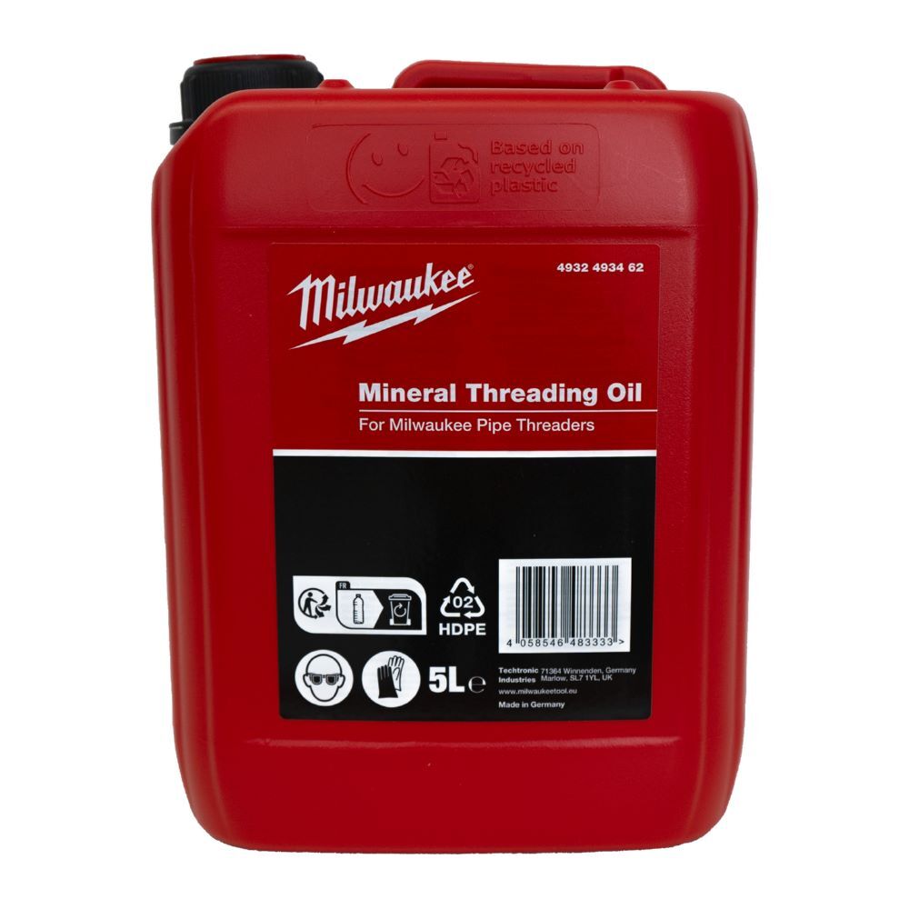 Milwaukee Elektrowerkzeuge Mineralisches Gewindeschneidöl 5 L Milwaukee Elektrowerkzeuge Mineralisches Gewindeschneidöl 5 L