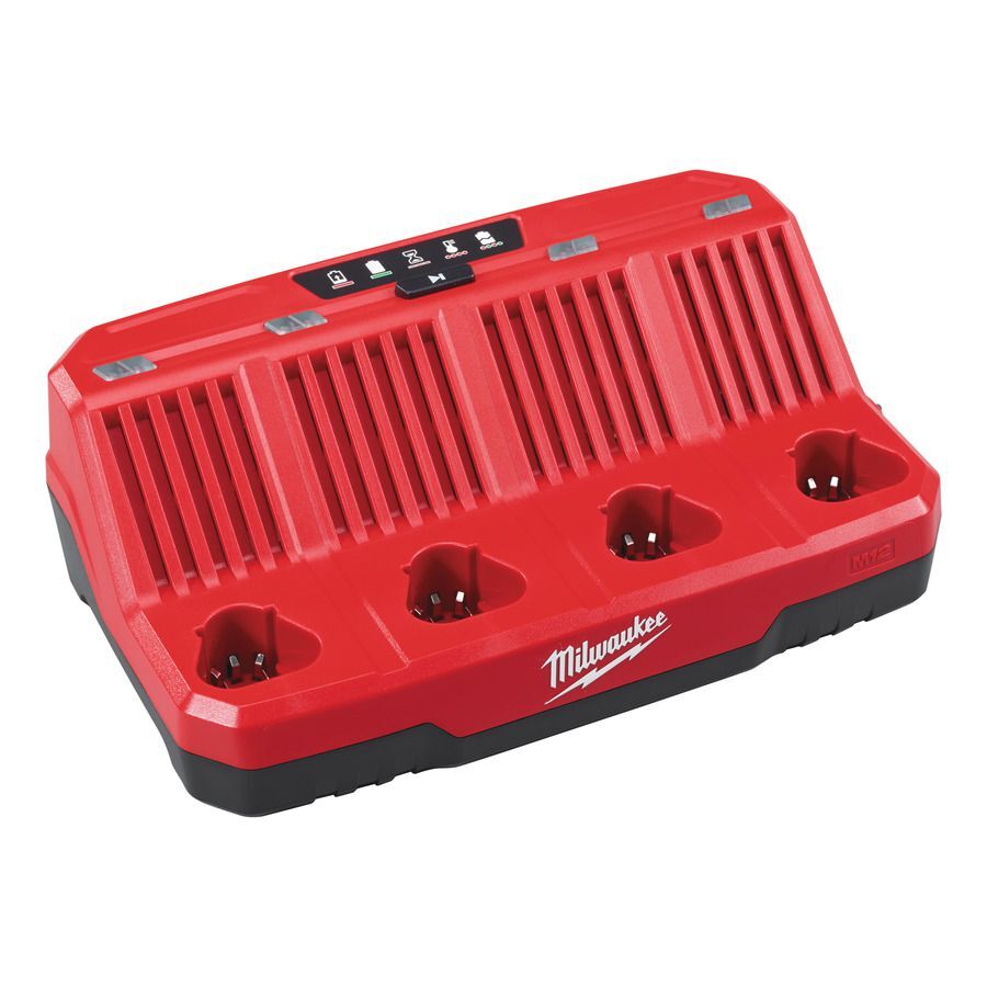 Milwaukee Multi Ladegerät M12C4 Produktbild Milwaukee Multi Ladegerät M12C4