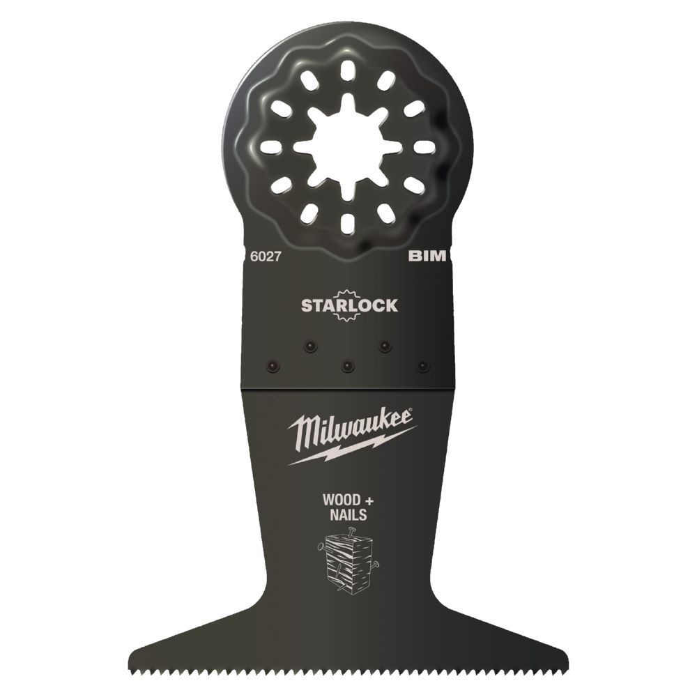 Milwaukee Elektrowerkzeuge Multitool Starlock Tauchsägeblatt für Schnitte in Holz 65 x 42 mm Produktbild Milwaukee Elektrowerkzeuge Multitool Starlock Tauchsägeblatt für Schnitte in Holz 65 x 42 mm