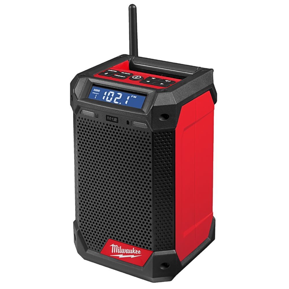 Milwaukee Netz Akku Radio mit Lautsprecher und Ladefunktion M12RCDAB+-0 Produktbild Milwaukee Netz Akku Radio mit Lautsprecher und Ladefunktion M12RCDAB+-0