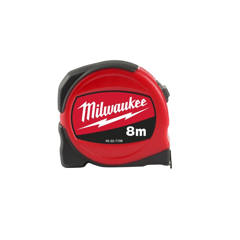 Milwaukee Bandmaß Slim 25 mm breit 8 Meter Produktbild Milwaukee Bandmaß Slim 25 mm breit 8 Meter