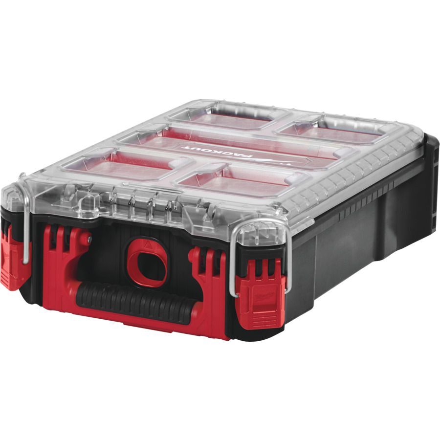 Milwaukee PACKOUT Organiser Compact inklusive Sortierboxen 250x380x120mm Produktbild Milwaukee PACKOUT Organiser Compact inklusive Sortierboxen 250x380x120mm