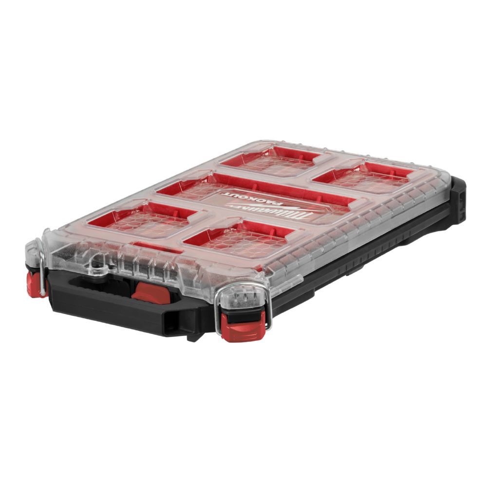 Milwaukee PACKOUT Organiser Slim Compact inklusive Sortierboxen Produktbild Milwaukee PACKOUT Organiser Slim Compact inklusive Sortierboxen
