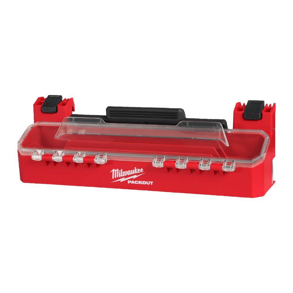 Produktbild Milwaukee PACKOUT Seitenhalterung mit großem Fach und Deckel für PACKOUT Koffer