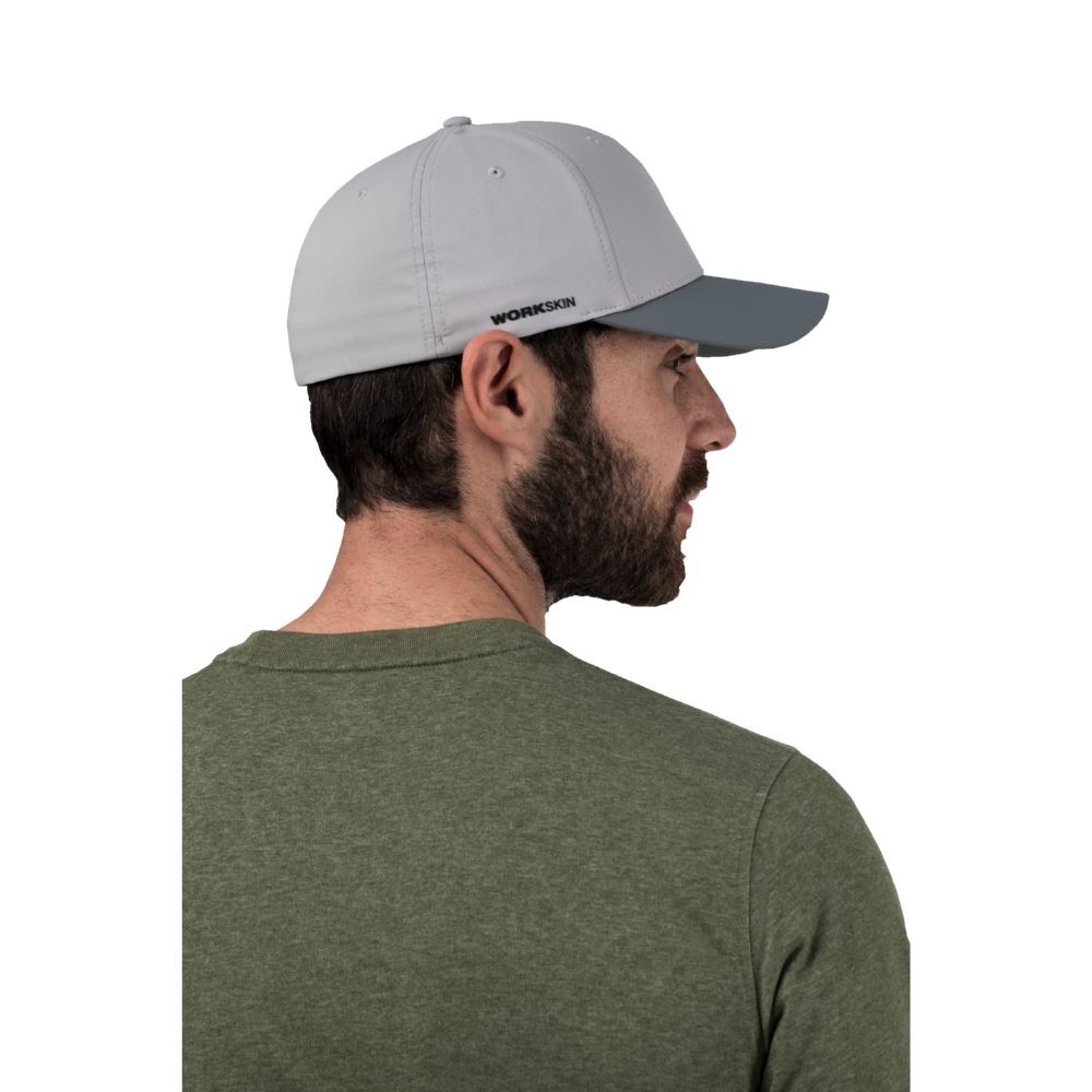 Milwaukee Elektrowerkzeuge Performance Baseball Kappe grau mit UV-Schutz BCPGR-S/M