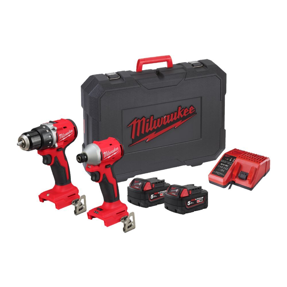 Milwaukee M18 POWERPACK M18BLCPP2B-502C Produktbild Milwaukee M18 POWERPACK M18BLCPP2B-502C