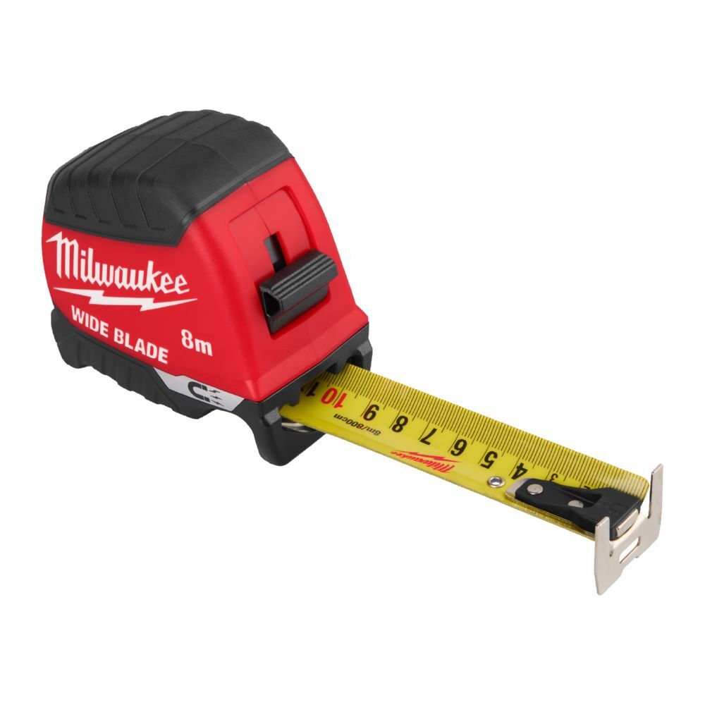 Produktbild Milwaukee Premium-Bandmaß breit 8 meter magnetisch 35 mm breites Band