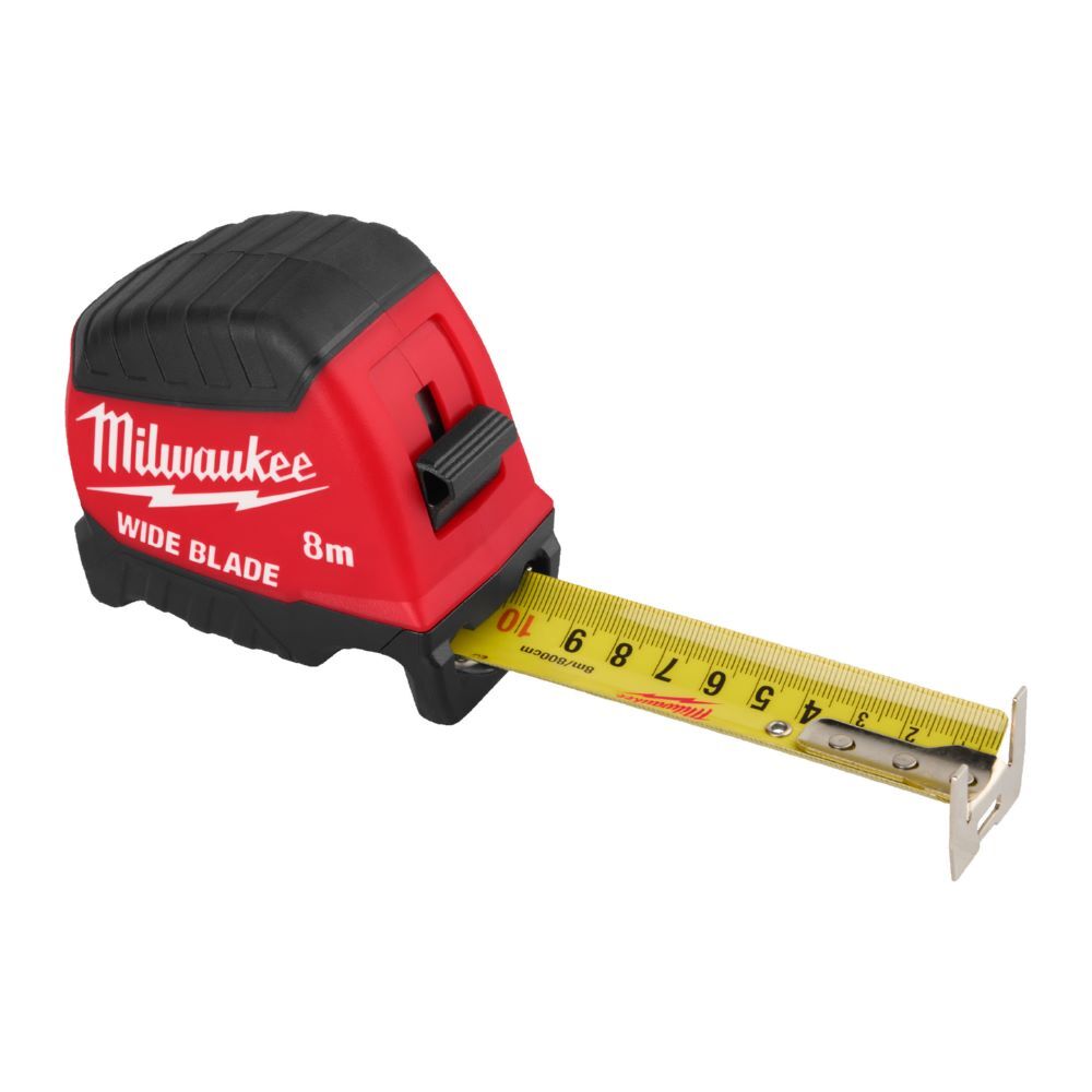 Produktbild Milwaukee Premium-Bandmaß breit 8 meter nicht-magnetisch 35 mm breites Band