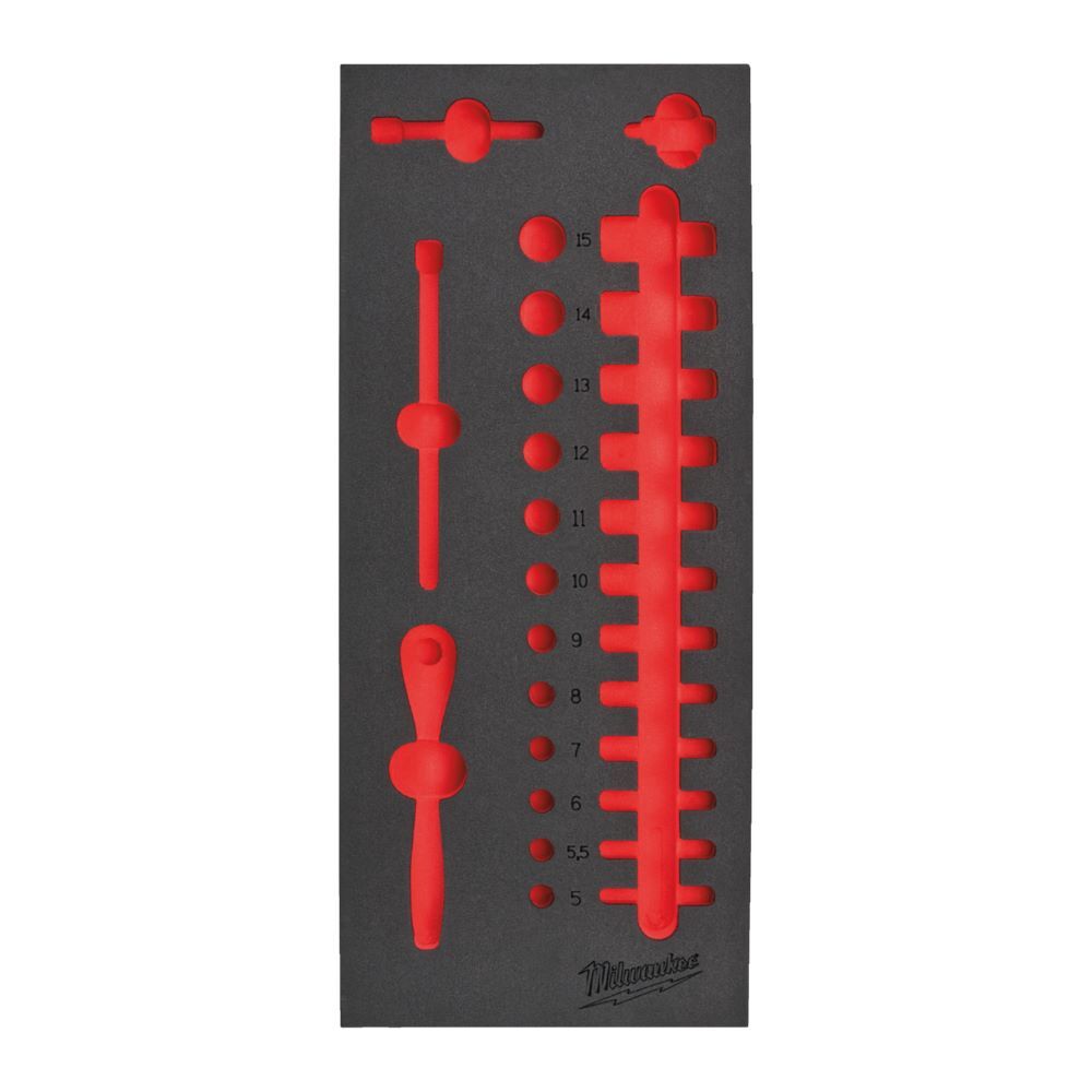 Milwaukee Elektrowerkzeuge Ersatz Einlage 1/3 für 1/4 Zoll Ratsche Steckschlüsseleinsätze Werkstattw Produktbild Milwaukee Elektrowerkzeuge Ersatz Einlage 1/3 für 1/4 Zoll Ratsche Steckschlüsseleinsätze Werkstattw