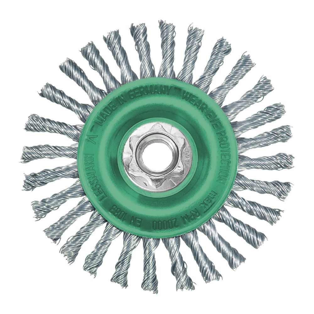 Produktbild Milwaukee Rundbürste für Winkelschleifer gezopft Edelstahl 125 x 6 x 0,5 mm M14