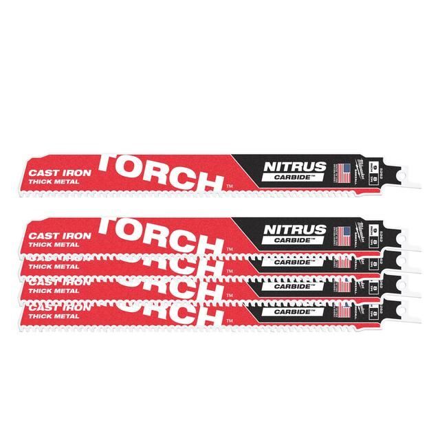 Produktbild Milwaukee Säbelsägeblatt Metall THE TORCH NITRUS HM bestückt 5er Pack 230 x 3,2 mm