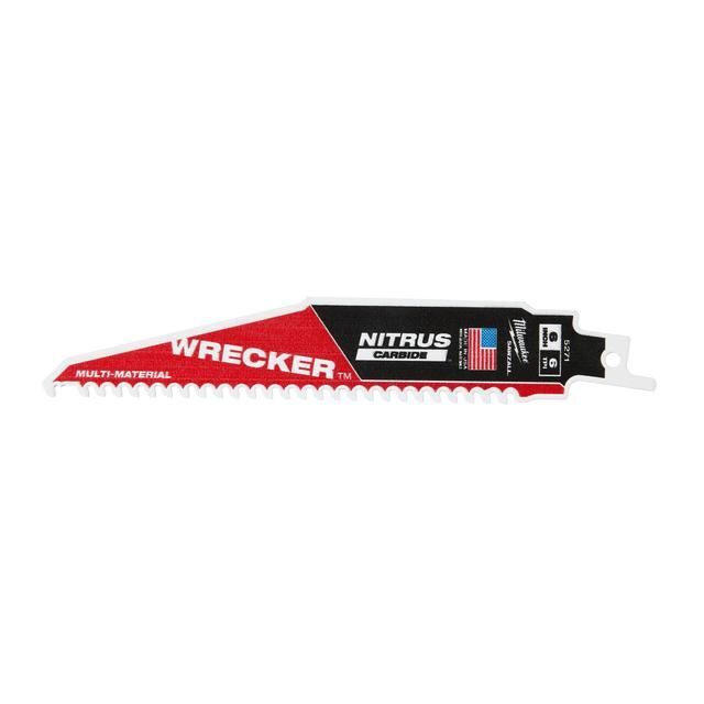 Produktbild Milwaukee Säbelsägeblatt THE WRECKER NITRUS HM-bestückt 5er Pack 150 x 4,2 mm 6 TPI