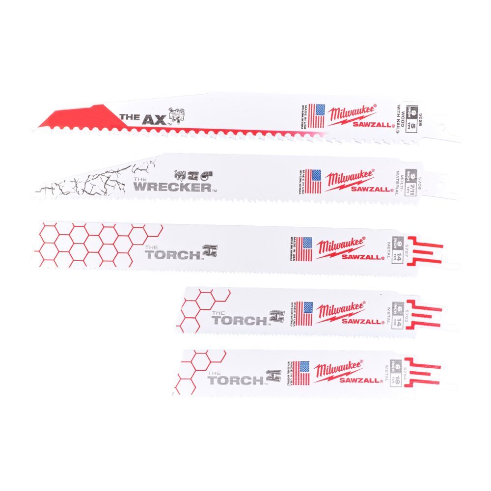 Milwaukee Säbelsägeblattset 5 Teile Produktbild Milwaukee Säbelsägeblattset 5 Teile
