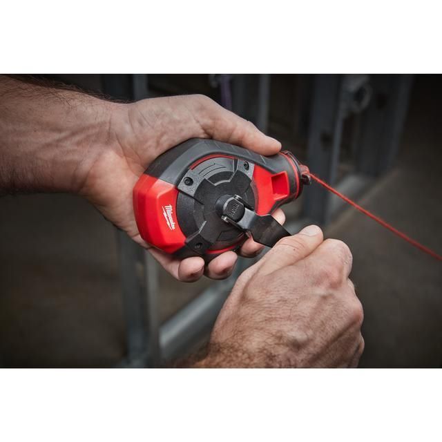 Produktbild Schlagschnur mit roter Kreide 30 m  Schnurlänge, breite Linie bild 5