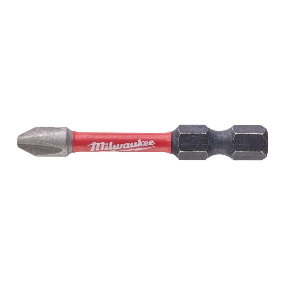 Milwaukee Schrauberbit Shockwave PH2 50 mm Länge Produktbild Milwaukee Schrauberbit Shockwave PH2 50 mm Länge