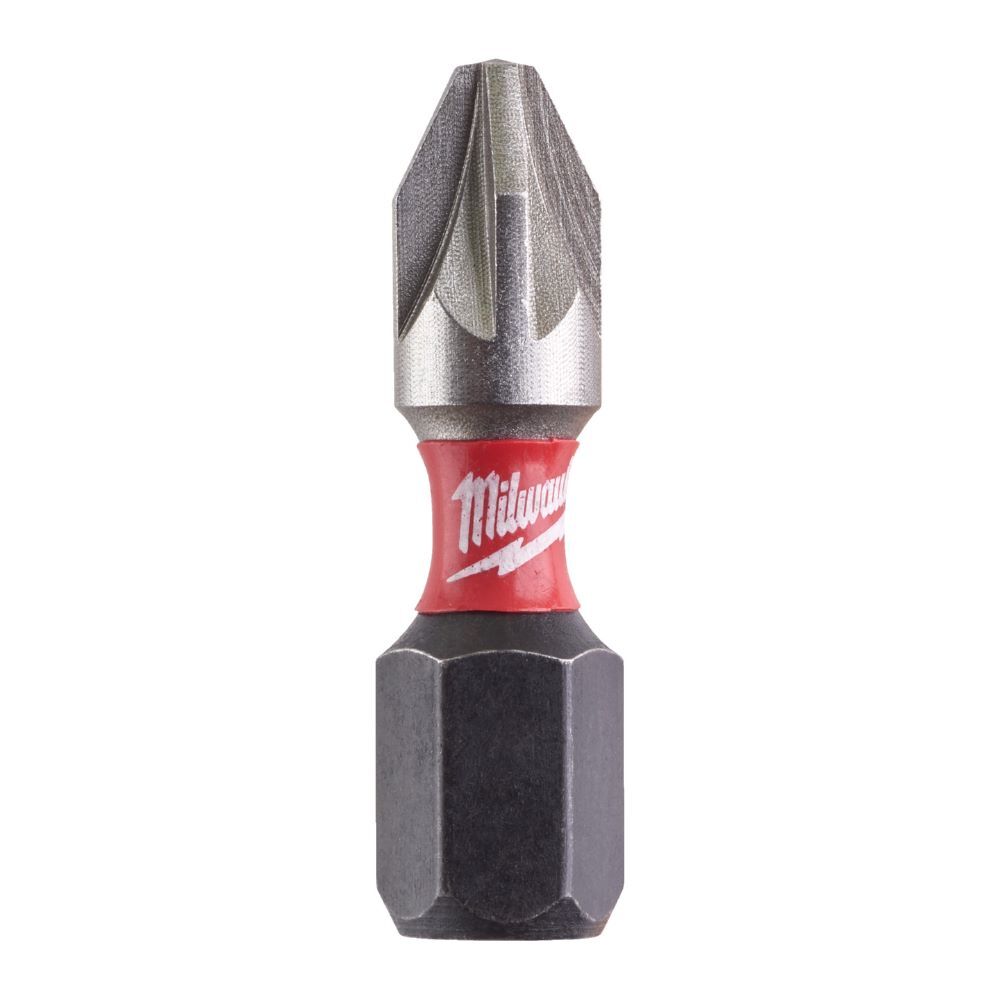 Milwaukee Schrauberbit Shockwave PZ2 25 mm 25er Pack Produktbild Milwaukee Schrauberbit Shockwave PZ2 25 mm 25er Pack