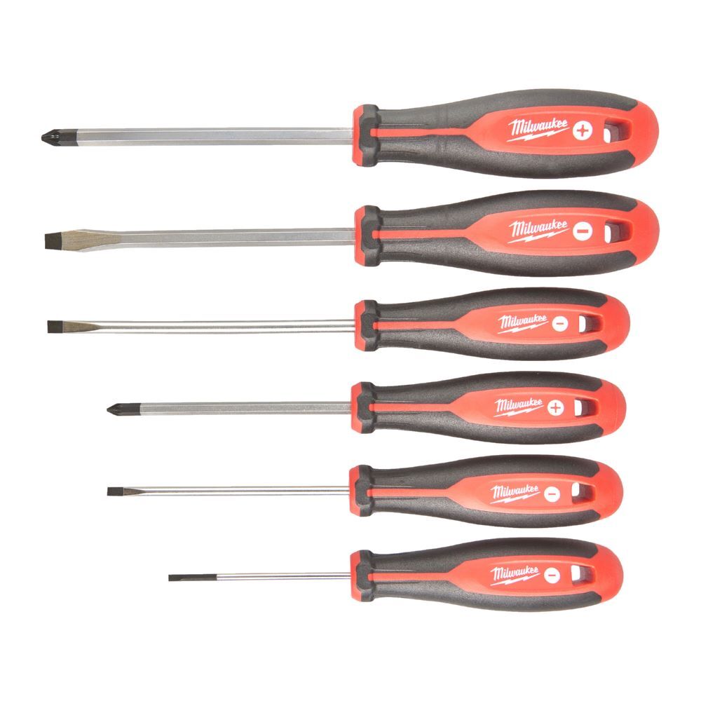 Milwaukee Schraubendreher Tri-Lobe Set PZ/SL 6 Teile Produktbild Milwaukee Schraubendreher Tri-Lobe Set PZ/SL 6 Teile