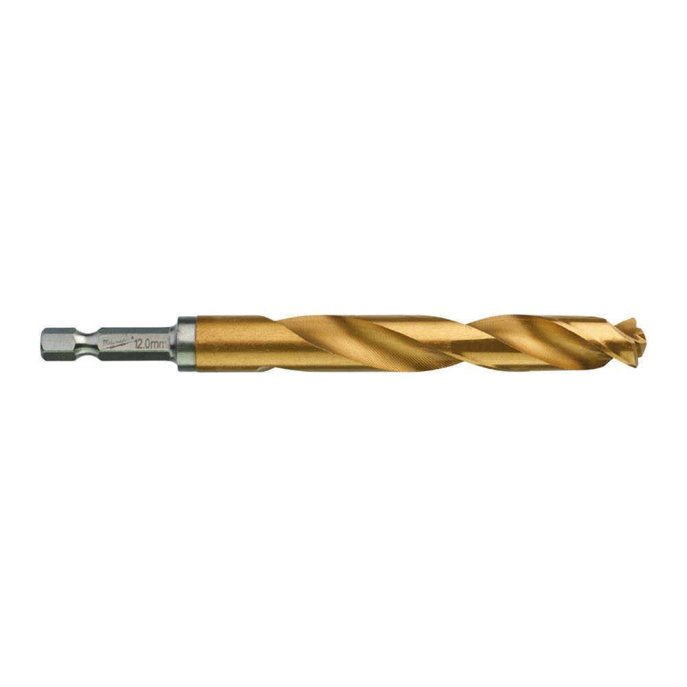 Milwaukee Metallbohrer SHOCKWAVE HSS-G RED HEX Titan 1/4 Zoll 12 x 127 mm Produktbild Milwaukee Metallbohrer SHOCKWAVE HSS-G RED HEX Titan 1/4 Zoll 12 x 127 mm