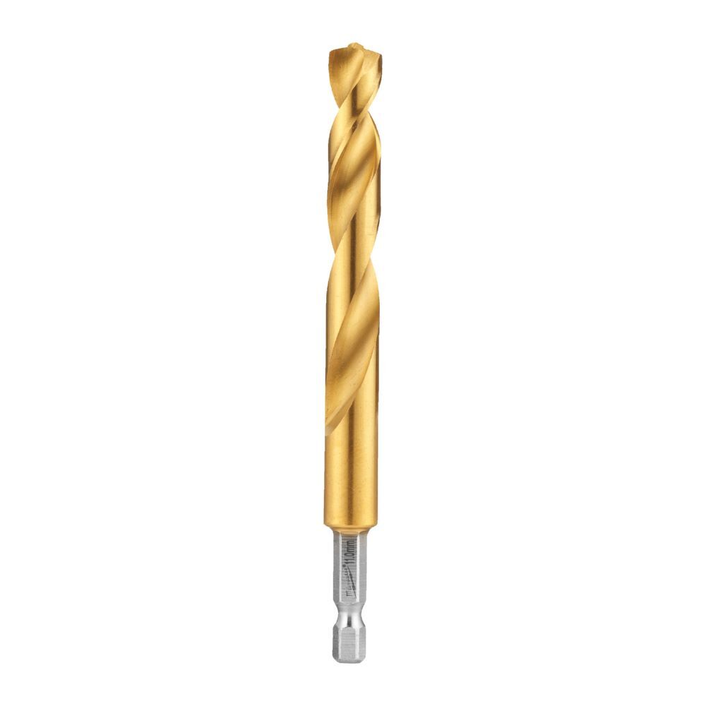 Produktbild Milwaukee SHOCKWAVE Metallbohrer HSS-G RED HEX Titan 1/4 Zoll 11,0 x 125 mm