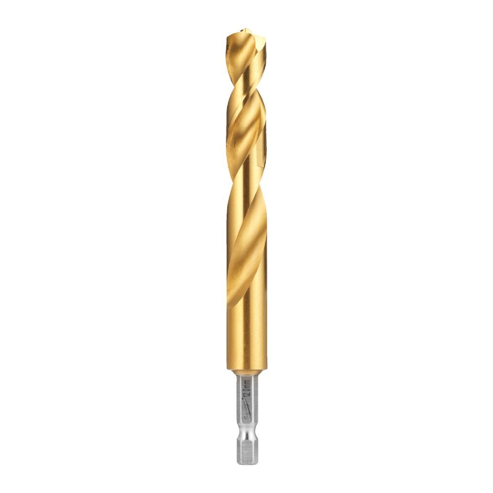 Produktbild Milwaukee SHOCKWAVE Metallbohrer HSS-G RED HEX Titan 1/4 Zoll 12,0 x 127 mm