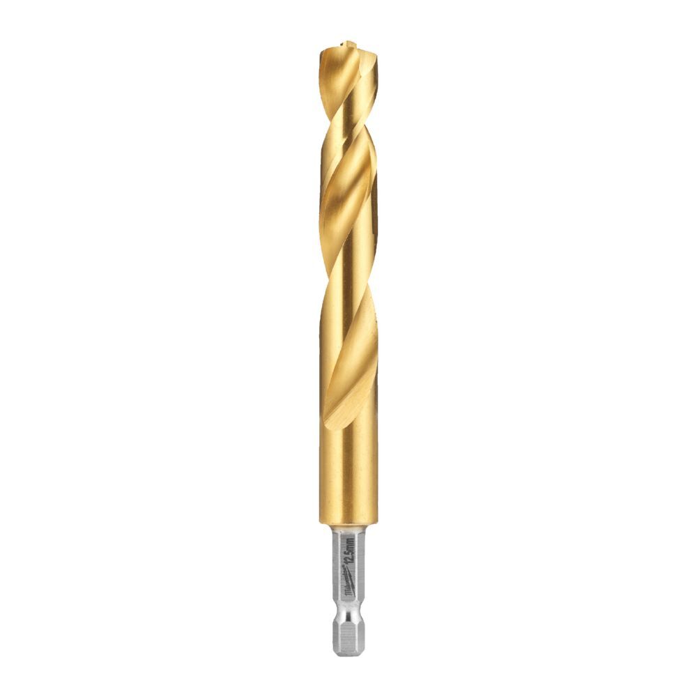 Produktbild Milwaukee SHOCKWAVE Metallbohrer HSS-G RED HEX Titan 1/4 Zoll 12,5 x 128 mm