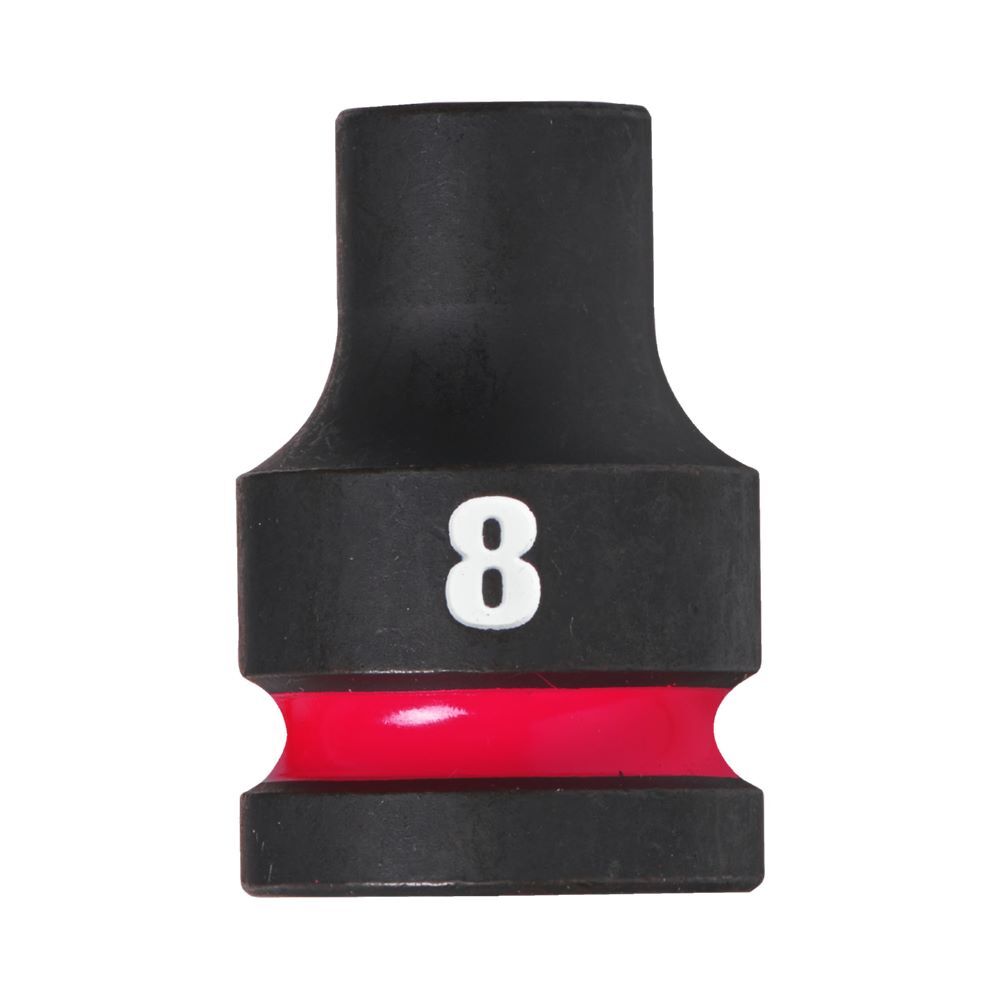 Milwaukee SHOCKWAVE Schlagnuss 1/2 Zoll kurz Schlüsselweite 8mm Produktbild Milwaukee SHOCKWAVE Schlagnuss 1/2 Zoll kurz Schlüsselweite 8mm