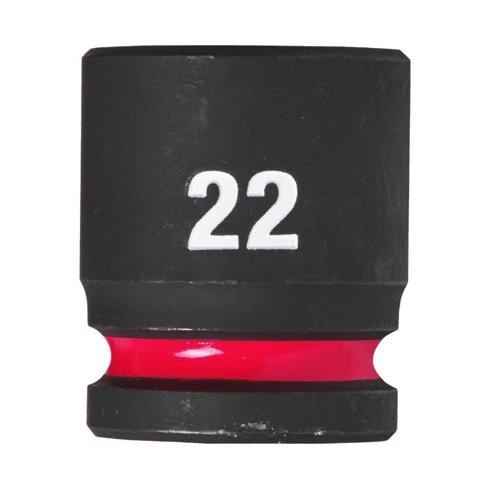 Milwaukee SHOCKWAVE Schlagnuss 1/2 Zoll kurz Schlüsselweite 22mm Produktbild Milwaukee SHOCKWAVE Schlagnuss 1/2 Zoll kurz Schlüsselweite 22mm
