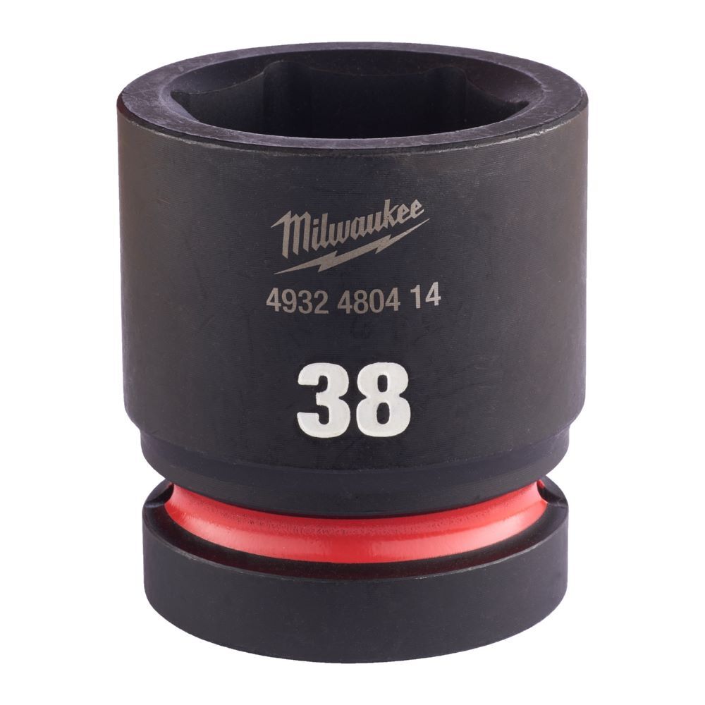 Milwaukee SHOCKWAVE Schlagnuss 1 Zoll kurz Schlüsselweite 38mm Produktbild Milwaukee SHOCKWAVE Schlagnuss 1 Zoll kurz Schlüsselweite 38mm