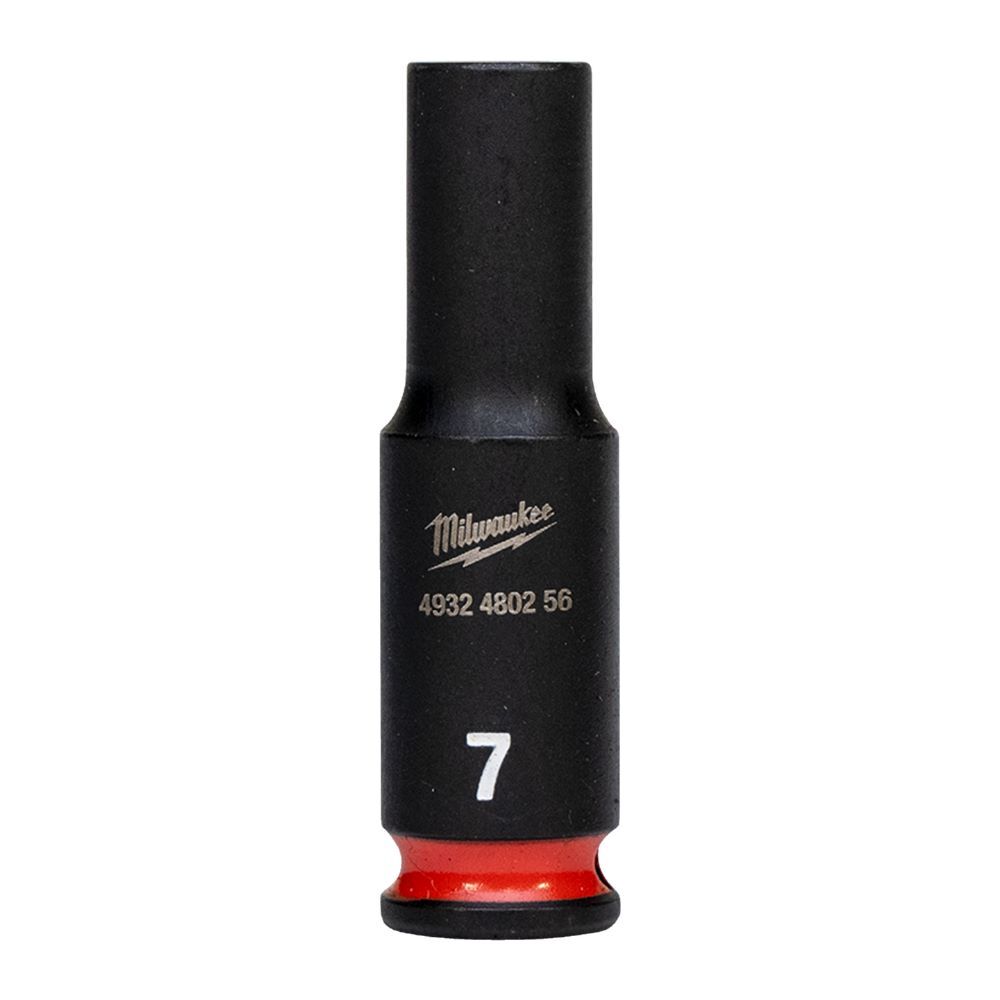 Milwaukee SHOCKWAVE Schlagnuss 1/4 Zoll lang Schlüsselweite 7mm Produktbild Milwaukee SHOCKWAVE Schlagnuss 1/4 Zoll lang Schlüsselweite 7mm