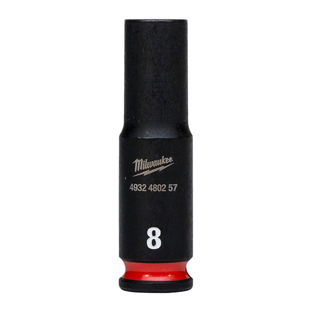Milwaukee SHOCKWAVE Schlagnuss 1/4 Zoll lang Schlüsselweite 8mm Produktbild Milwaukee SHOCKWAVE Schlagnuss 1/4 Zoll lang Schlüsselweite 8mm