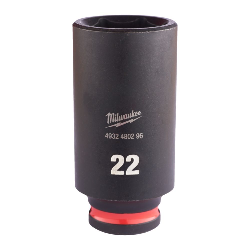Milwaukee SHOCKWAVE Schlagnuss 3/8 Zoll lang Schlüsselweite 22mm Produktbild Milwaukee SHOCKWAVE Schlagnuss 3/8 Zoll lang Schlüsselweite 22mm