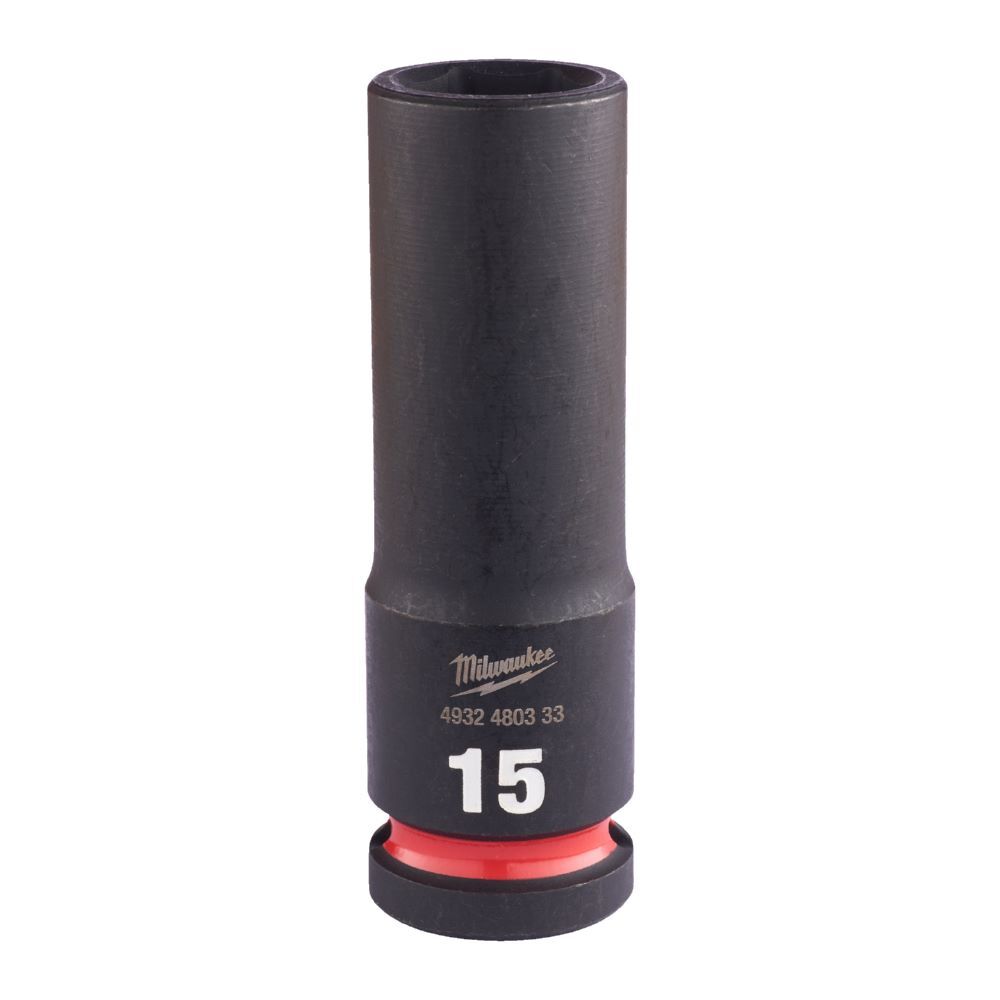 Milwaukee SHOCKWAVE Schlagnuss 1/2 Zoll lang Schlüsselweite 15mm Produktbild Milwaukee SHOCKWAVE Schlagnuss 1/2 Zoll lang Schlüsselweite 15mm