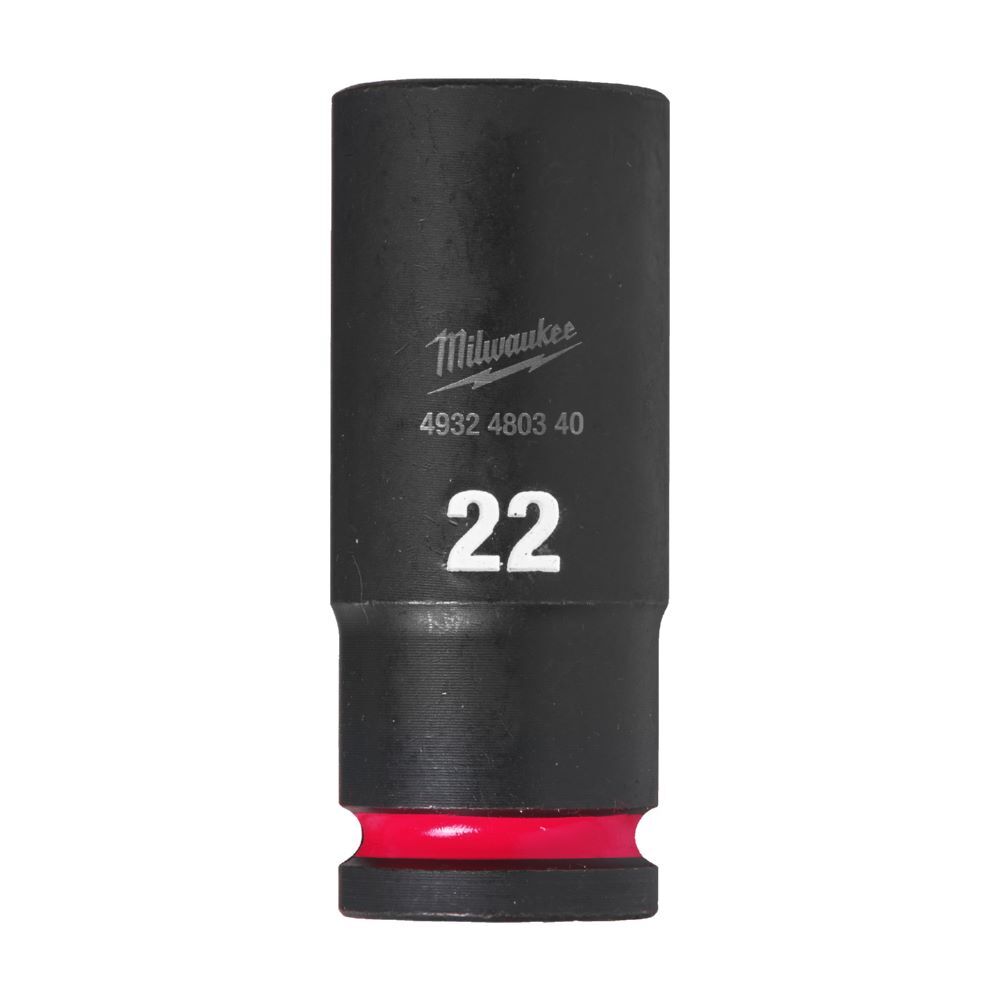 Milwaukee SHOCKWAVE Schlagnuss 1/2 Zoll lang Schlüsselweite 22mm Produktbild Milwaukee SHOCKWAVE Schlagnuss 1/2 Zoll lang Schlüsselweite 22mm